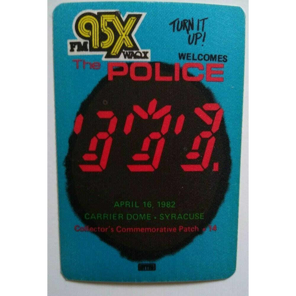 The Police Backstage Music Pass Original 1982 Ghost In The Machine Rock Concert